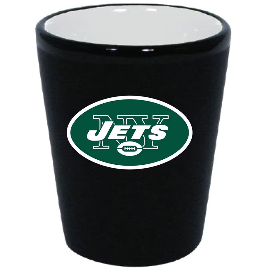 New York Jets Matte Black/Inner Color Shot Glass 1