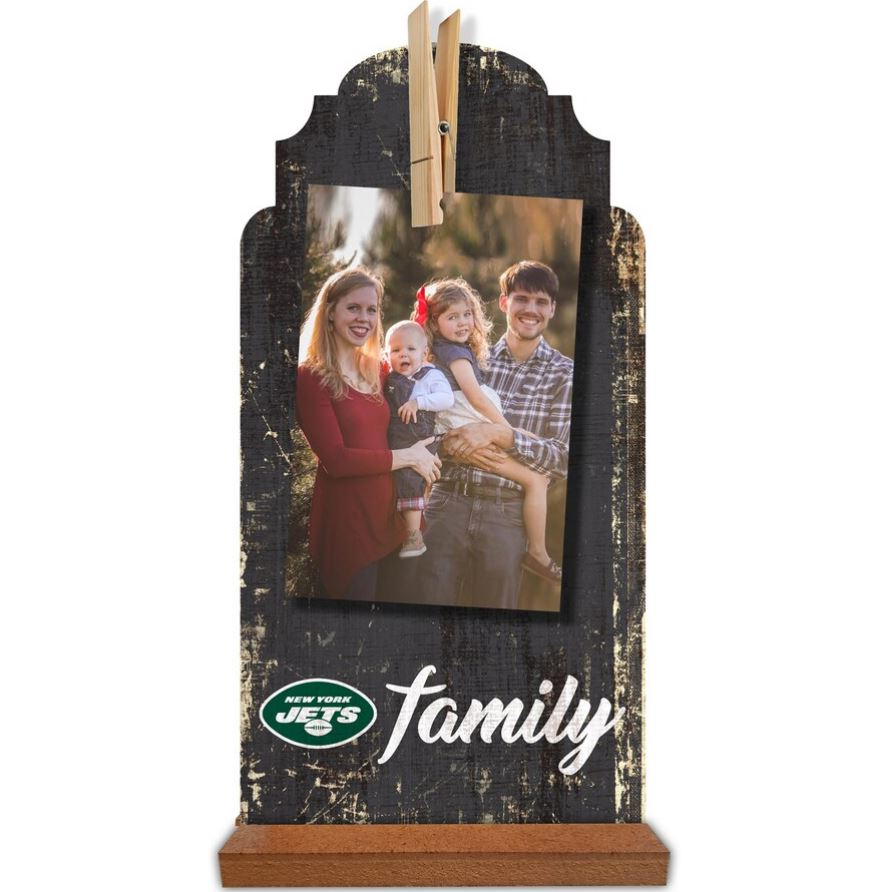 New York Jets 6'' x 12'' Family Clothespin Sign 1