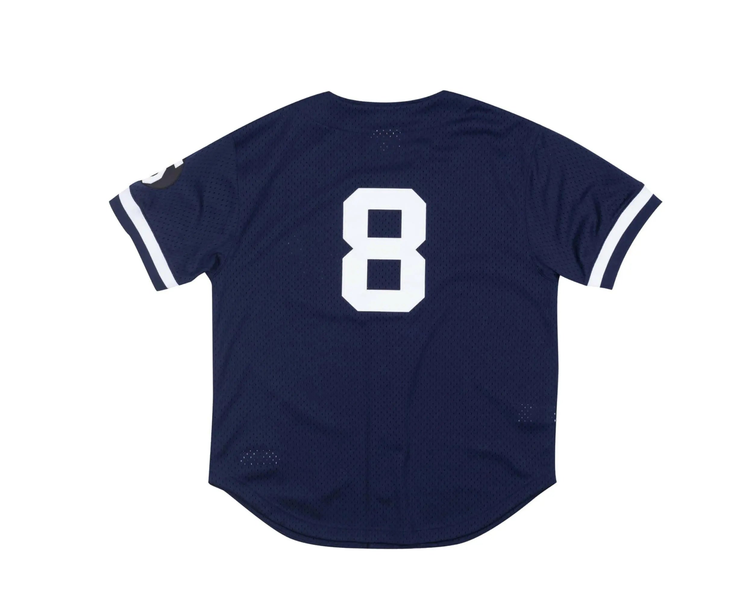 Mitchell & Ness Authentic Mesh BP New York Yankees 1999 Yogi Berra Men Jersey Navy/White 2