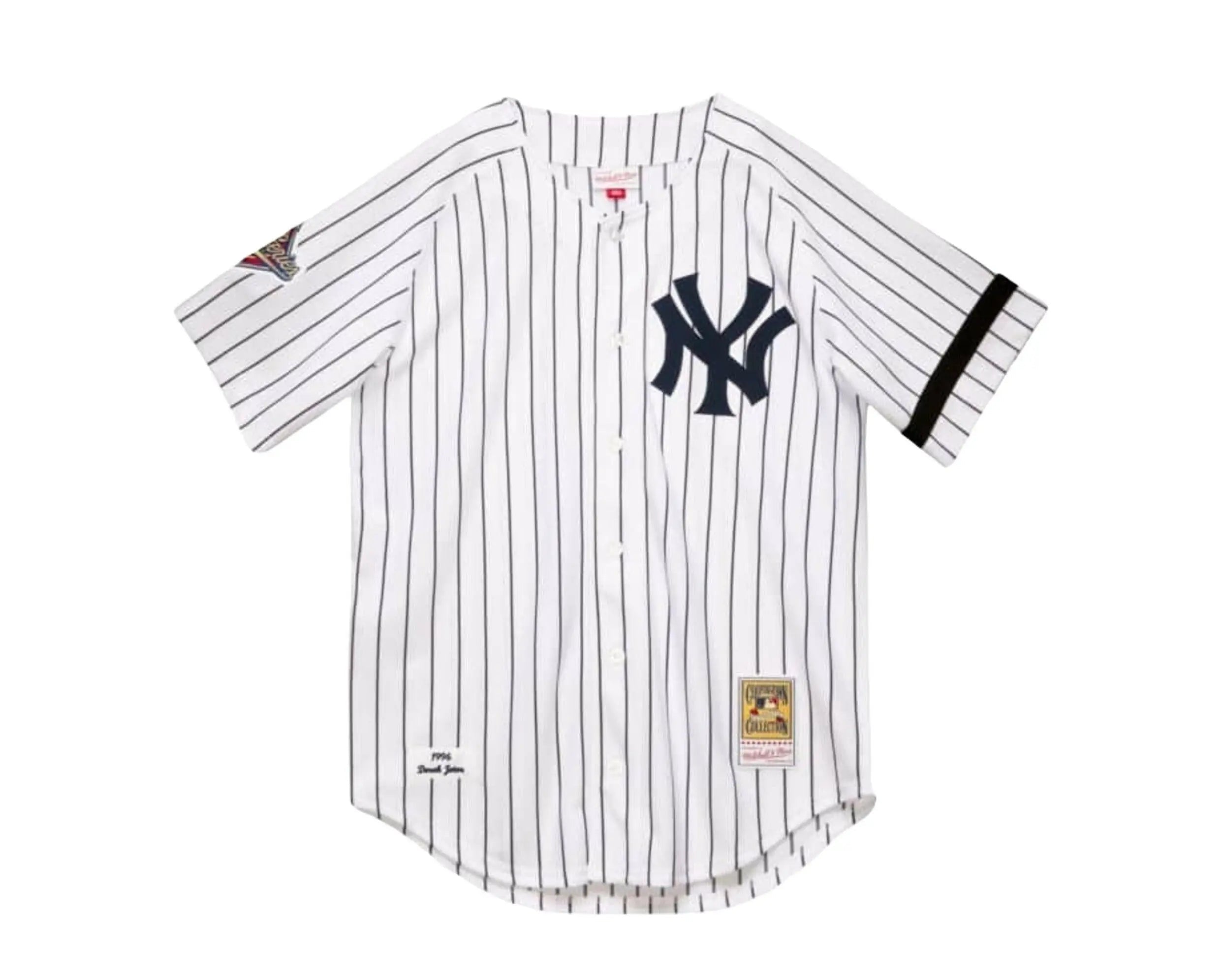 Mitchell & Ness New York Yankees Derek Jeter Authentic Jersey Men Jersey White/Navy Pinstripe 1