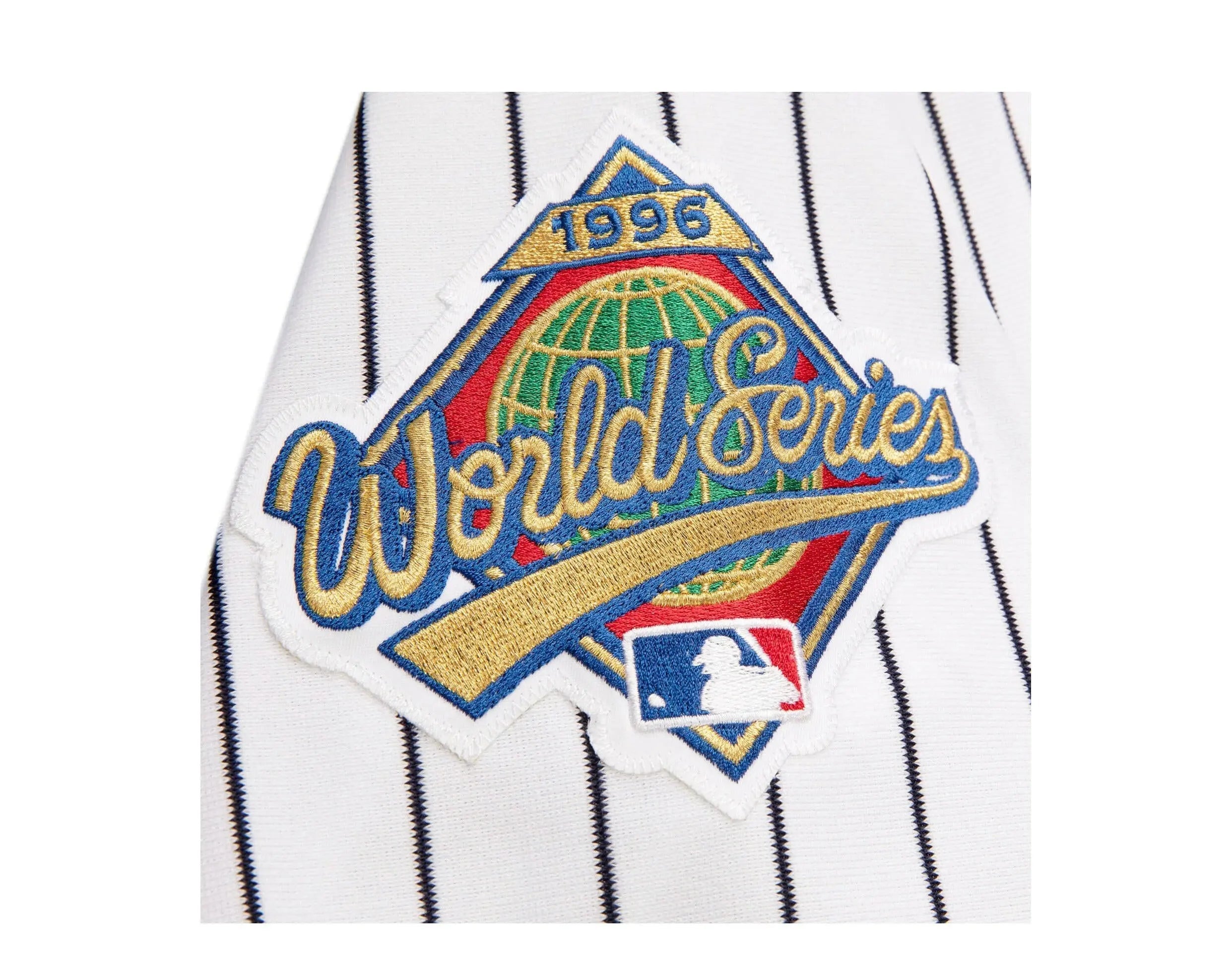Mitchell & Ness New York Yankees Derek Jeter Authentic Jersey Men Jersey White/Navy Pinstripe 4