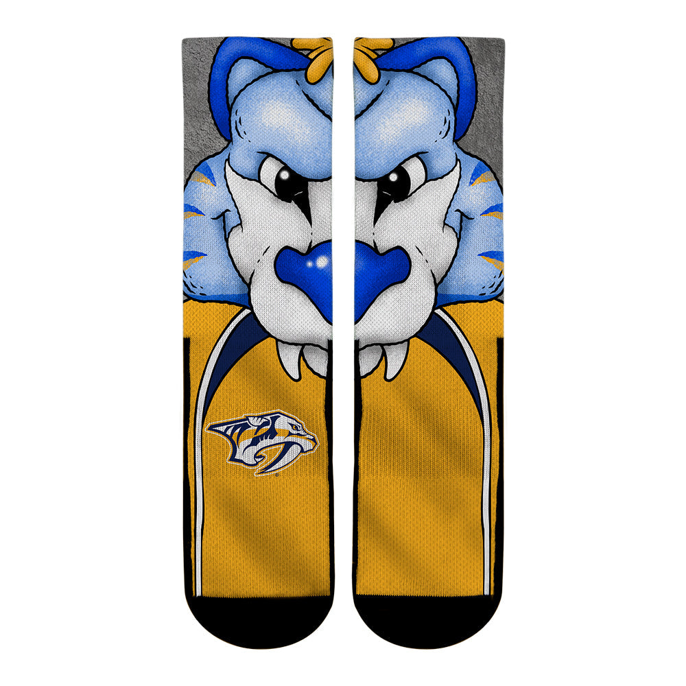 Nashville Predators - Split Face Mascot | Rock 'Em Socks