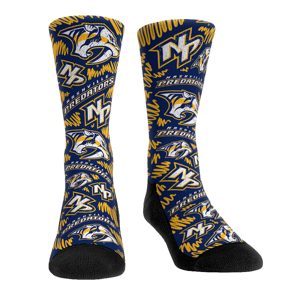 Nashville Predators - Logo Sketch | Rock 'Em Socks