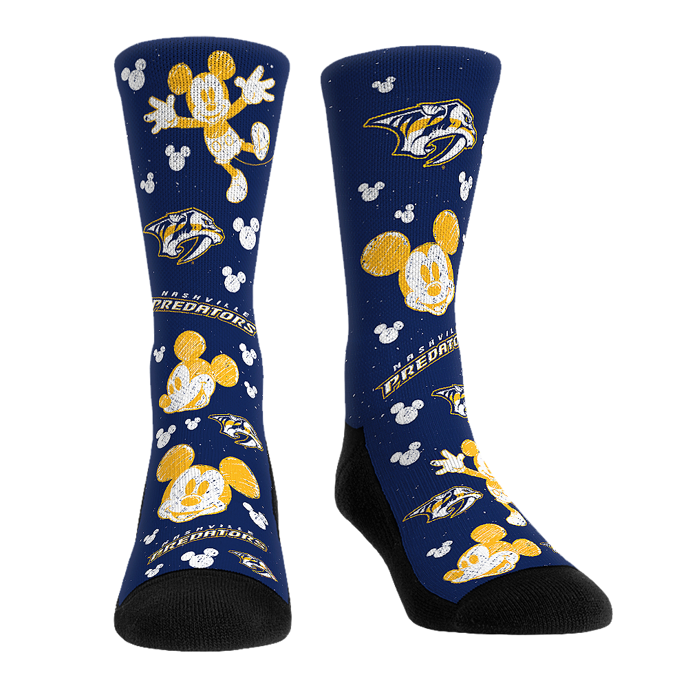 Nashville Predators - Disney - Mickey Sketch | Rock 'Em Socks