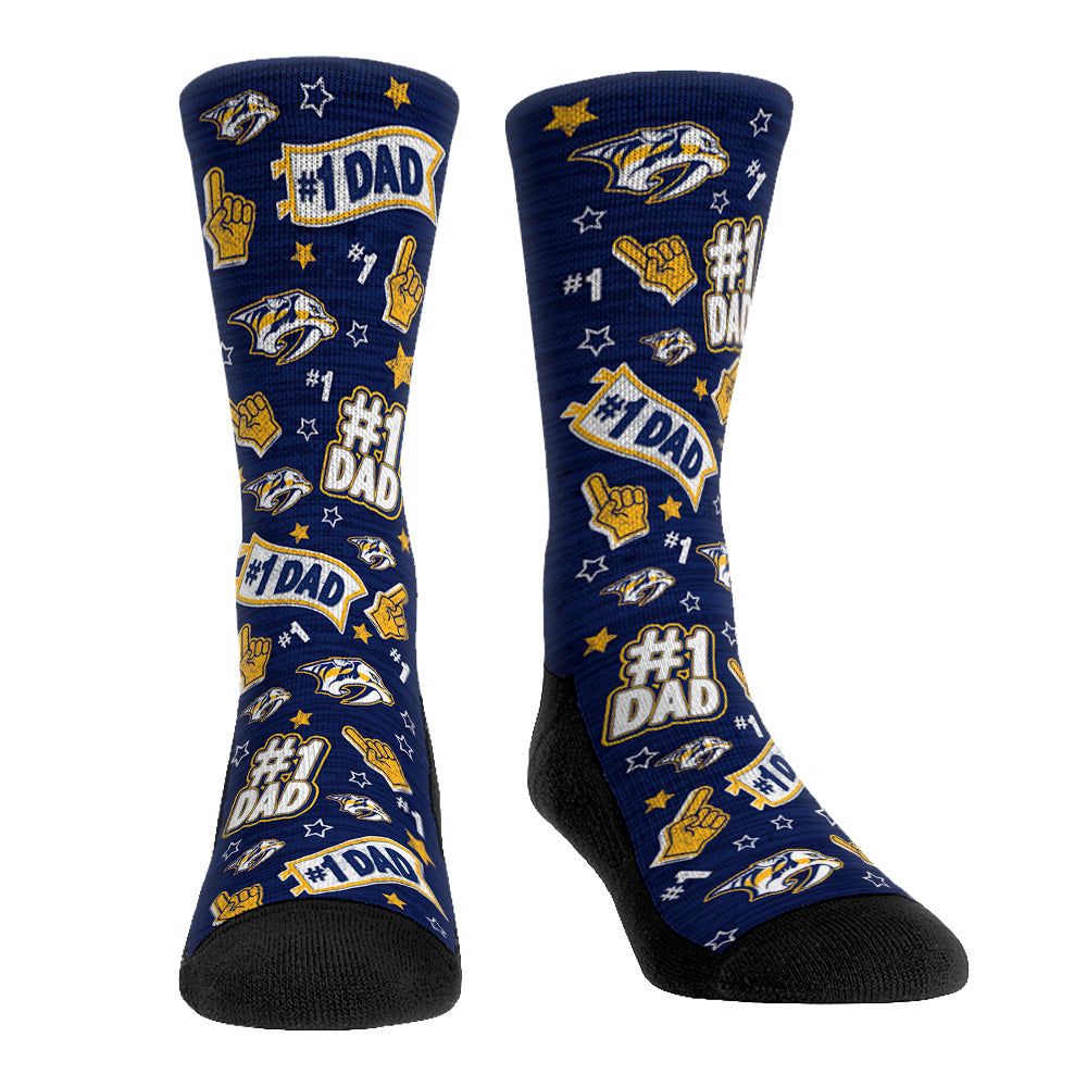 Nashville Predators - #1 Dad | Rock 'Em Socks