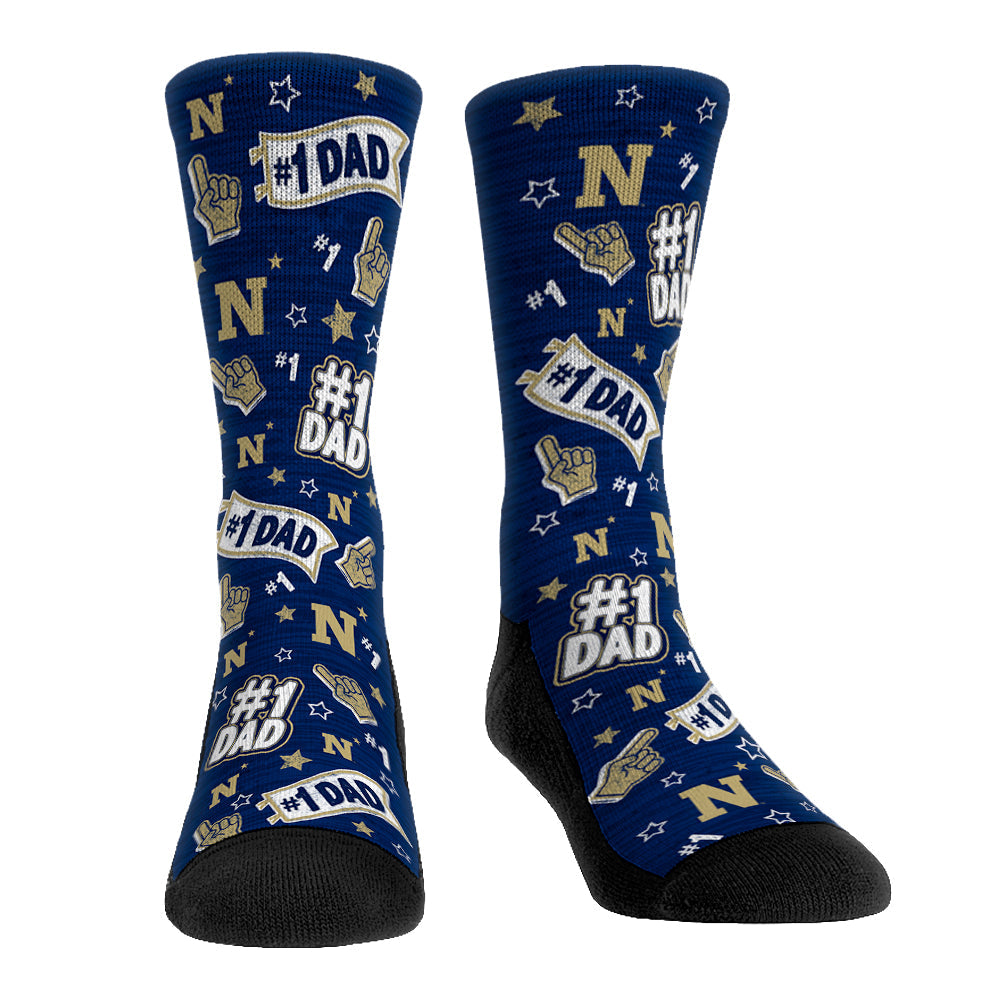 Navy Midshipmen - #1 Dad | Rock 'Em Socks