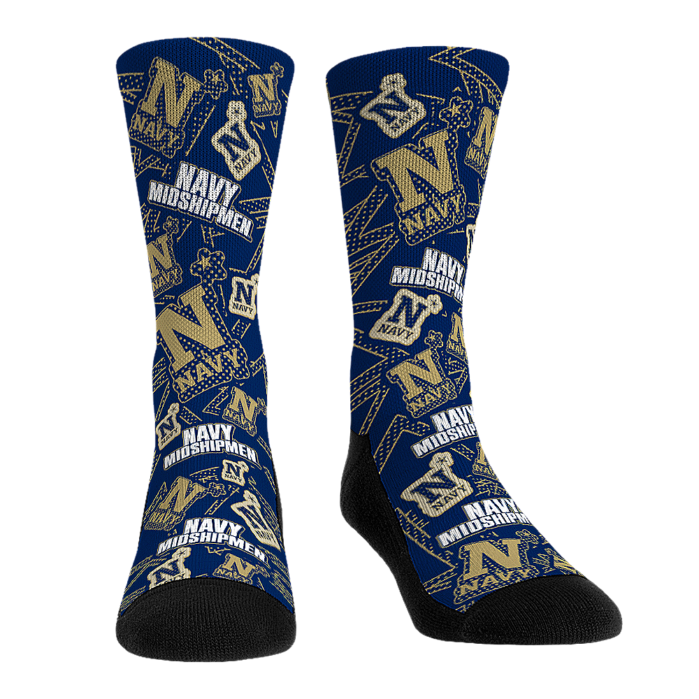 Navy Midshipmen - Microdot All-Over | Rock 'Em Socks
