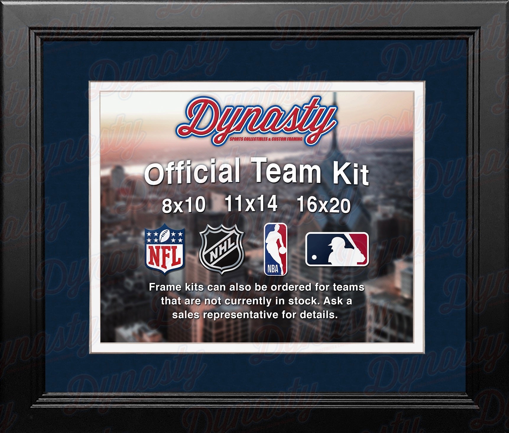 Tennessee Titans Custom NFL Football 16x20 Picture Frame Kit (Multiple Colors)