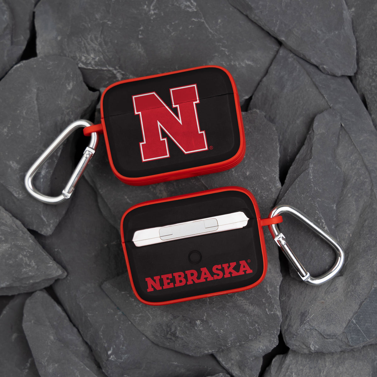 Nebraska Huskers HDX Apple Airpods Pro 1 & 2 Case Cover | Affinity Bands 6