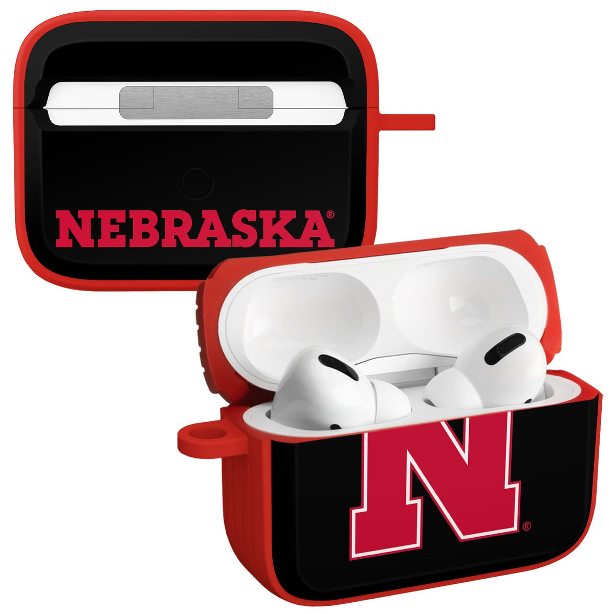 Nebraska Huskers HDX Apple Airpods Pro 1 & 2 Case Cover | Affinity Bands 5