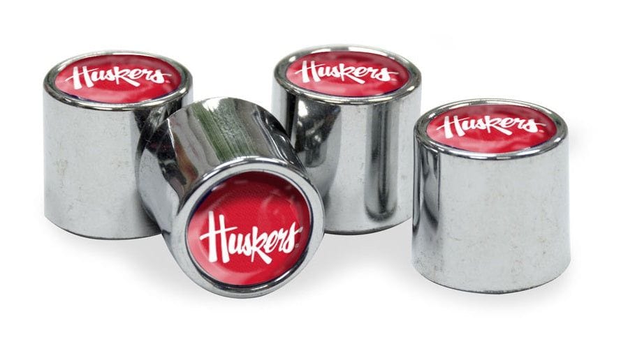 Nebraska Huskers Tire Valve Stem Caps 4-Pack