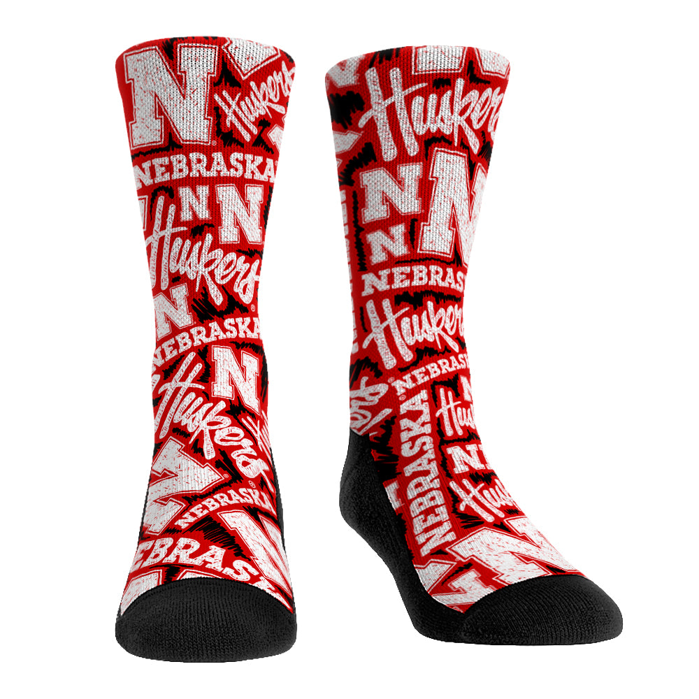 Nebraska Huskers - Logo Sketch | Rock 'Em Socks 1