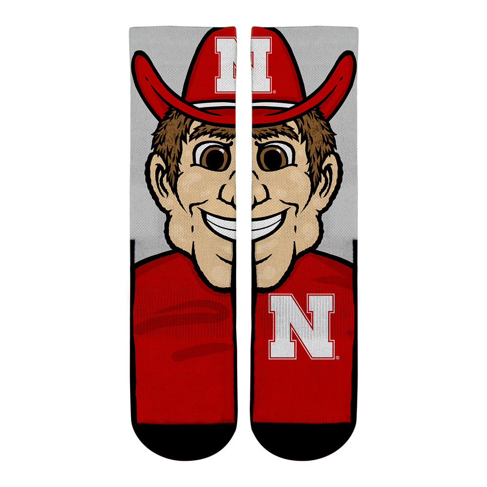 Nebraska Huskers - Herbie Husker Mascot | Rock 'Em Socks 1