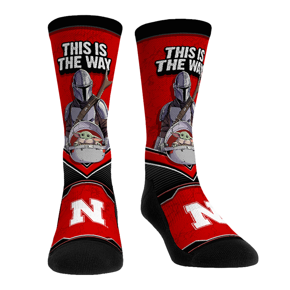 Nebraska Huskers - Star Wars  - This Is The Way | Rock 'Em Socks 1