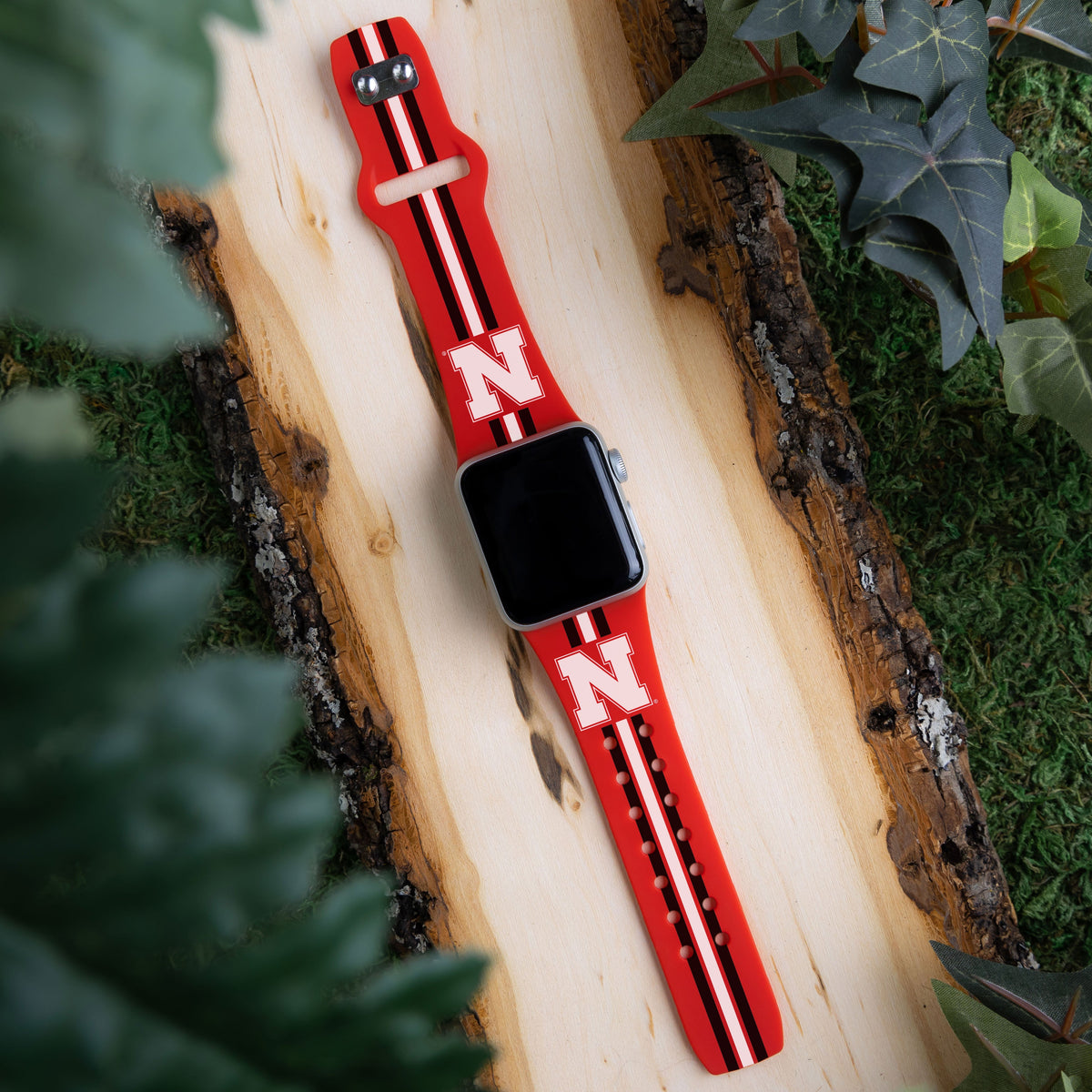 Nebraska Huskers HD Apple Watch Band | Affinity Bands 3