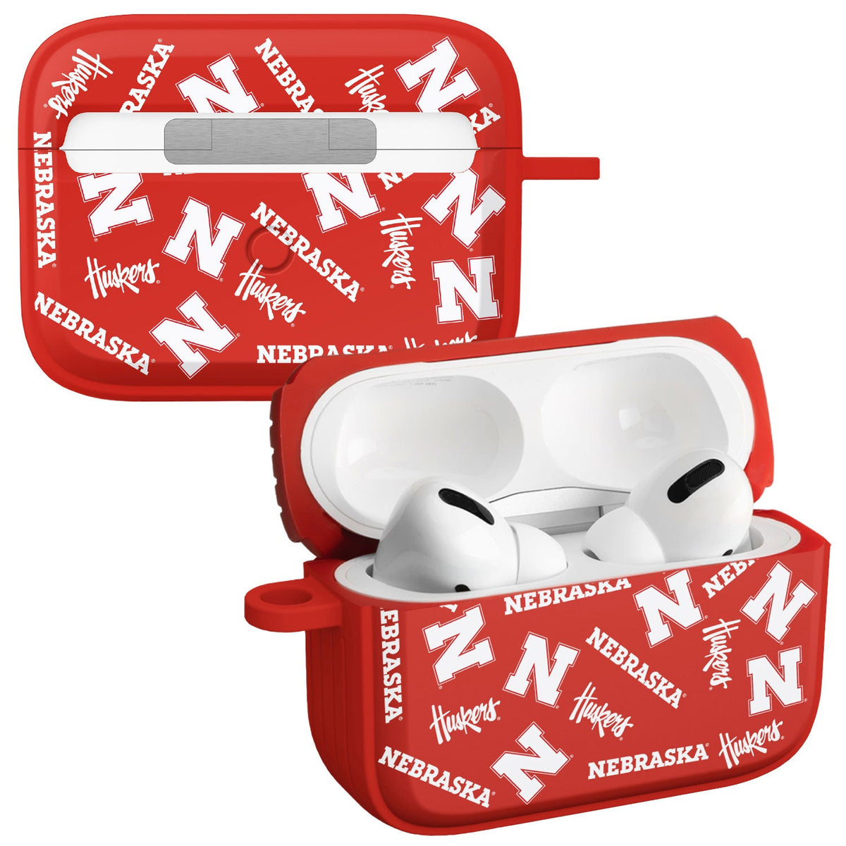 Nebraska Huskers HDX Apple Airpods Pro 1 & 2 Case Cover | Affinity Bands 13