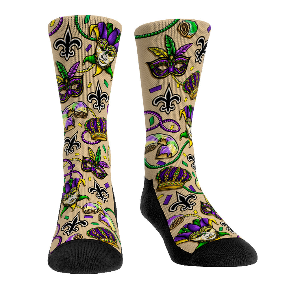 New Orleans Saints - Mardi Gras | Rock 'Em Socks 1