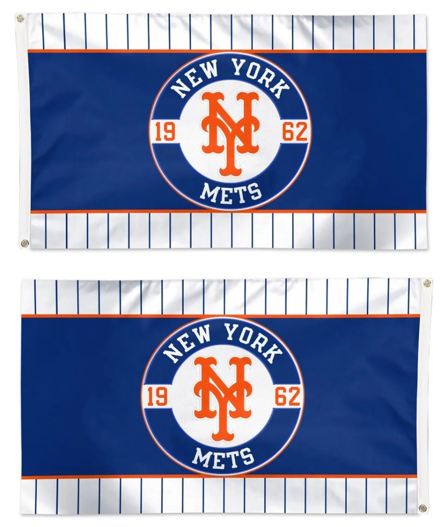 New York Mets Embroidered Flag 2 Sided 3x5 1