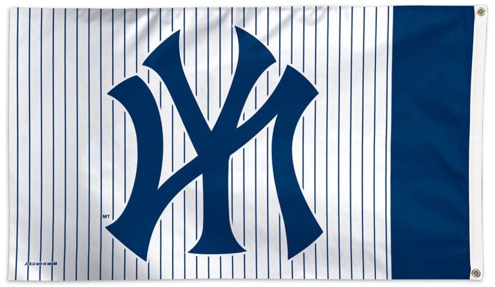New York Yankees Flag 3x5 Pinstripe Logo 2