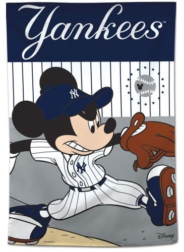 New York Yankees House Flag Disney Mickey Mouse