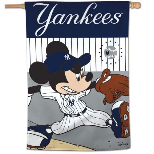 New York Yankees House Flag Disney Mickey Mouse 3