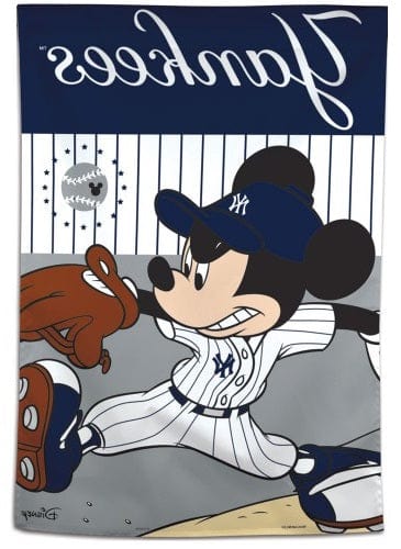 New York Yankees House Flag Disney Mickey Mouse