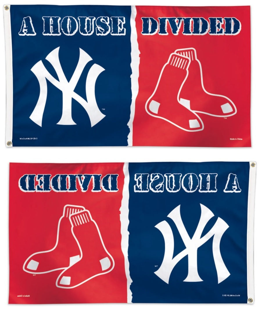 New York Yankees vs Boston Red Sox 3x5 House Divided