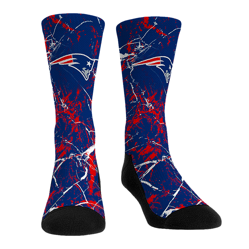 New England Patriots - Cracked Marble | Rock 'Em Socks 1
