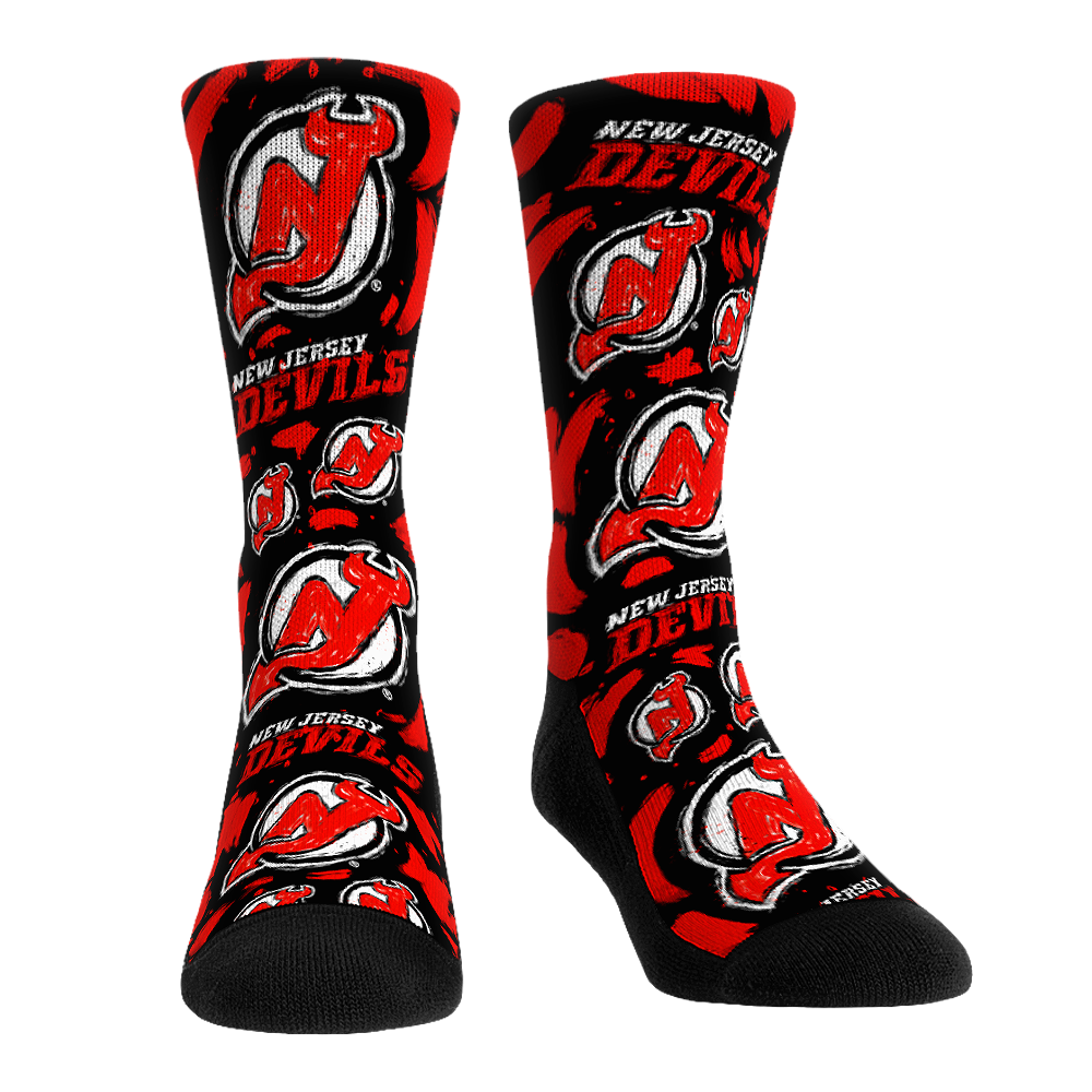 New Jersey Devils - Logo Paint | Rock 'Em Socks