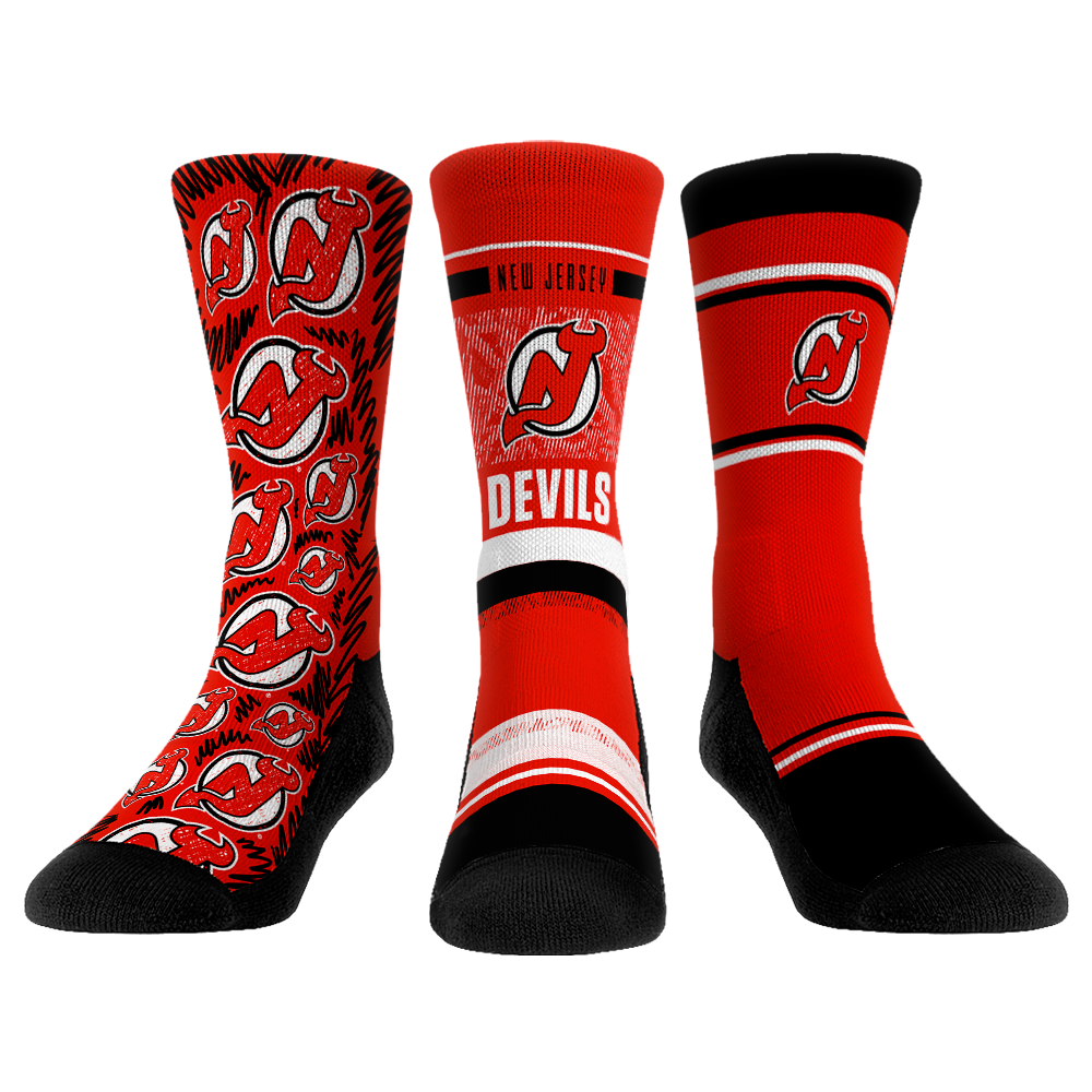 New Jersey Devils - 3-Pack | Rock 'Em Socks