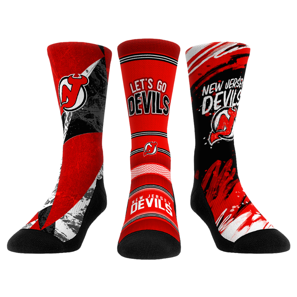 New Jersey Devils - Power Play 3-Pack | Rock 'Em Socks