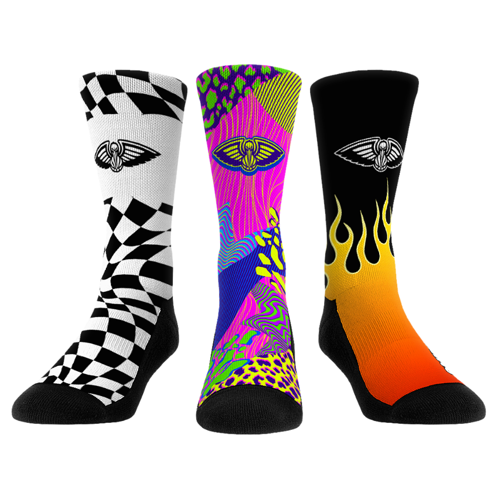 New Orleans Pelicans - Vibes - 3-Pack | Rock 'Em Socks 1