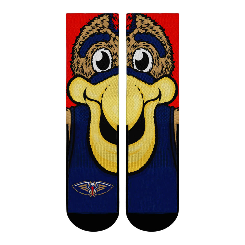 New Orleans Pelicans - Split Face Mascot | Rock 'Em Socks 1