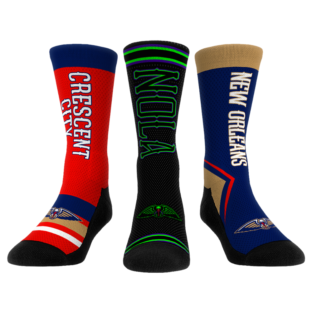 New Orleans Pelicans - Ultimate Jersey - 3-Pack | Rock 'Em Socks 1