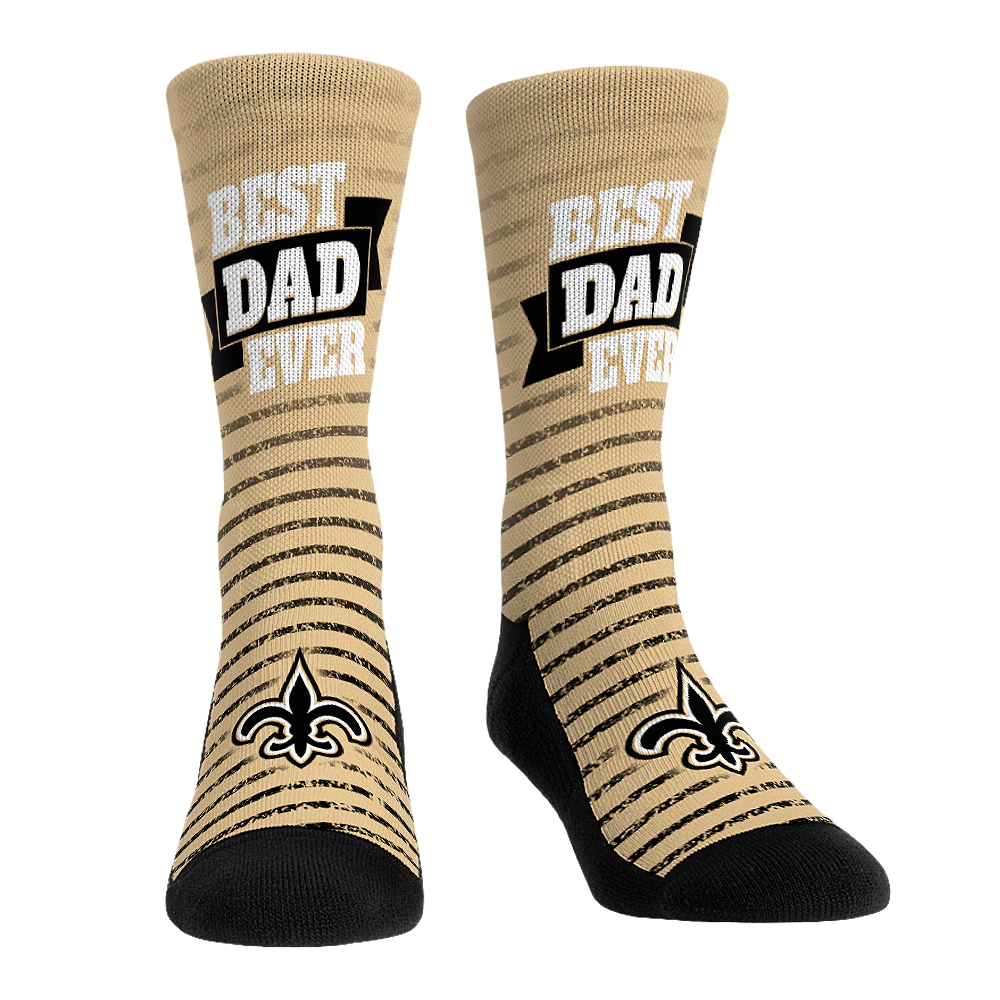 New Orleans Saints - Best Dad Ever | Rock 'Em Socks 1