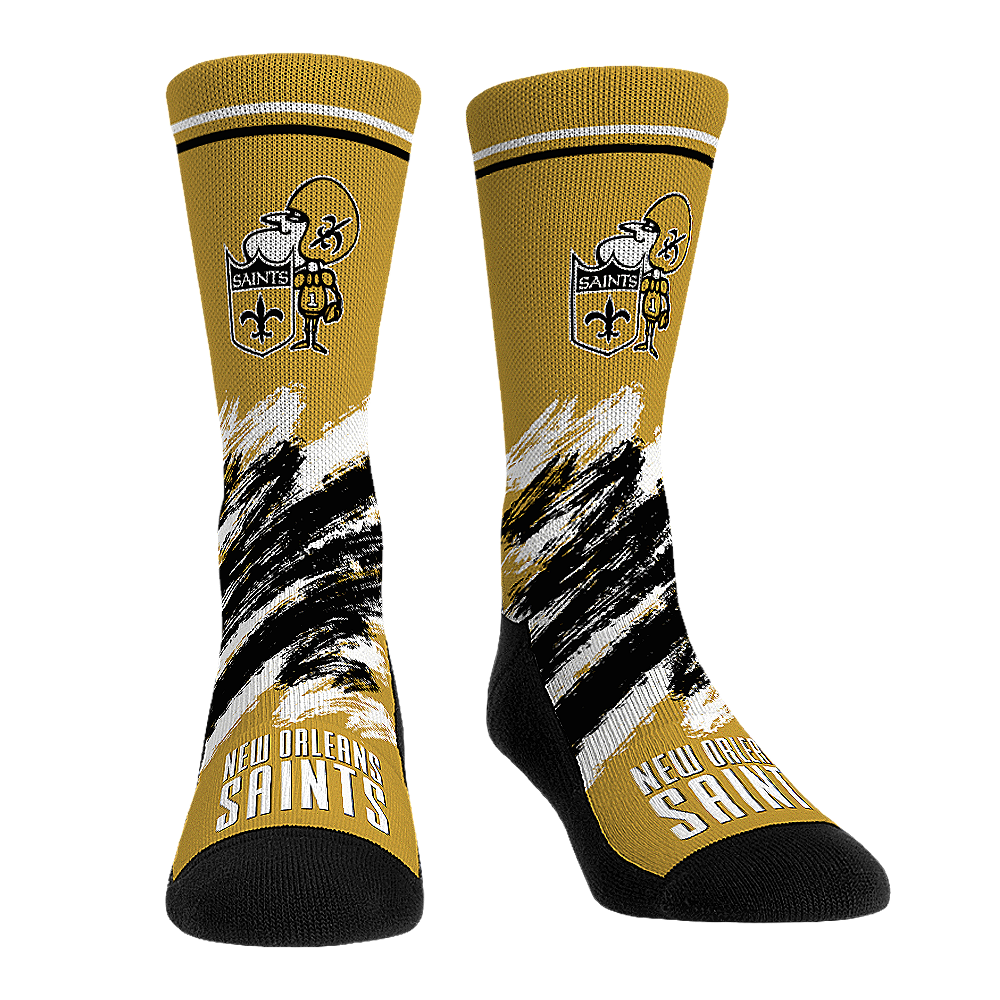 New Orleans Saints - Throwback Paint | Rock 'Em Socks 1