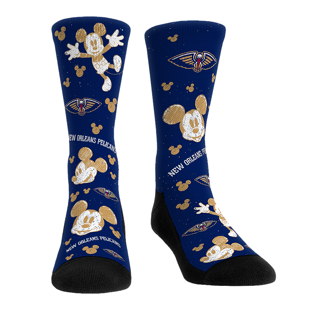 New Orleans Pelicans - Disney  - Mickey Sketch | Rock 'Em Socks 1