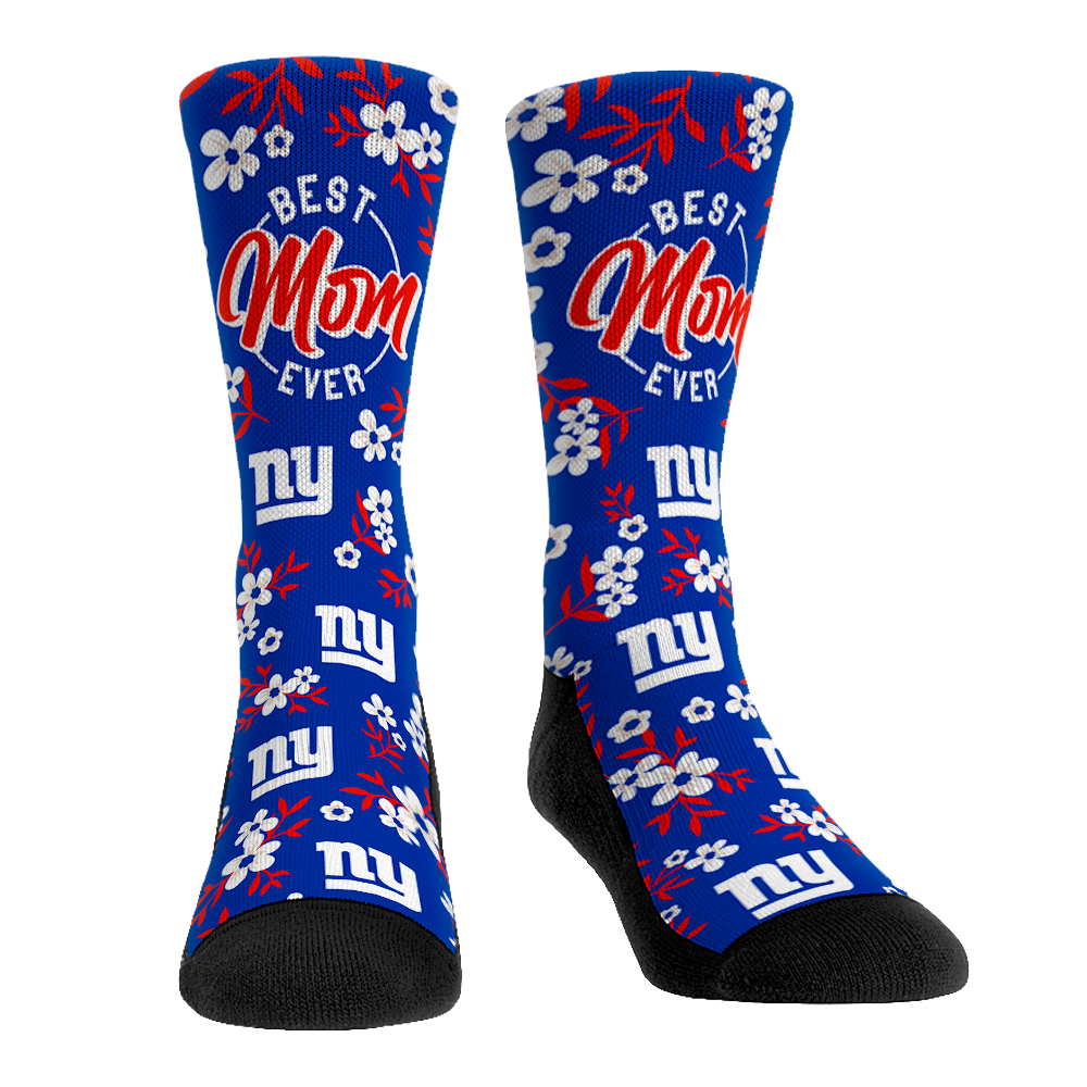 New York Giants - Best Mom Floral | Rock 'Em Socks 1
