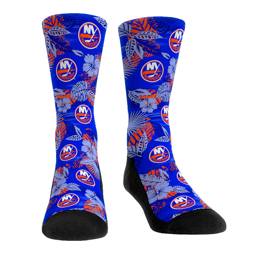 New York Islanders - Floral | Rock 'Em Socks