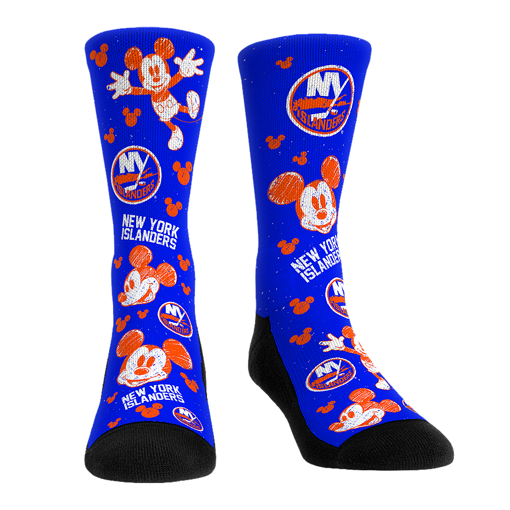 New York Islanders - Disney - Mickey Sketch | Rock 'Em Socks