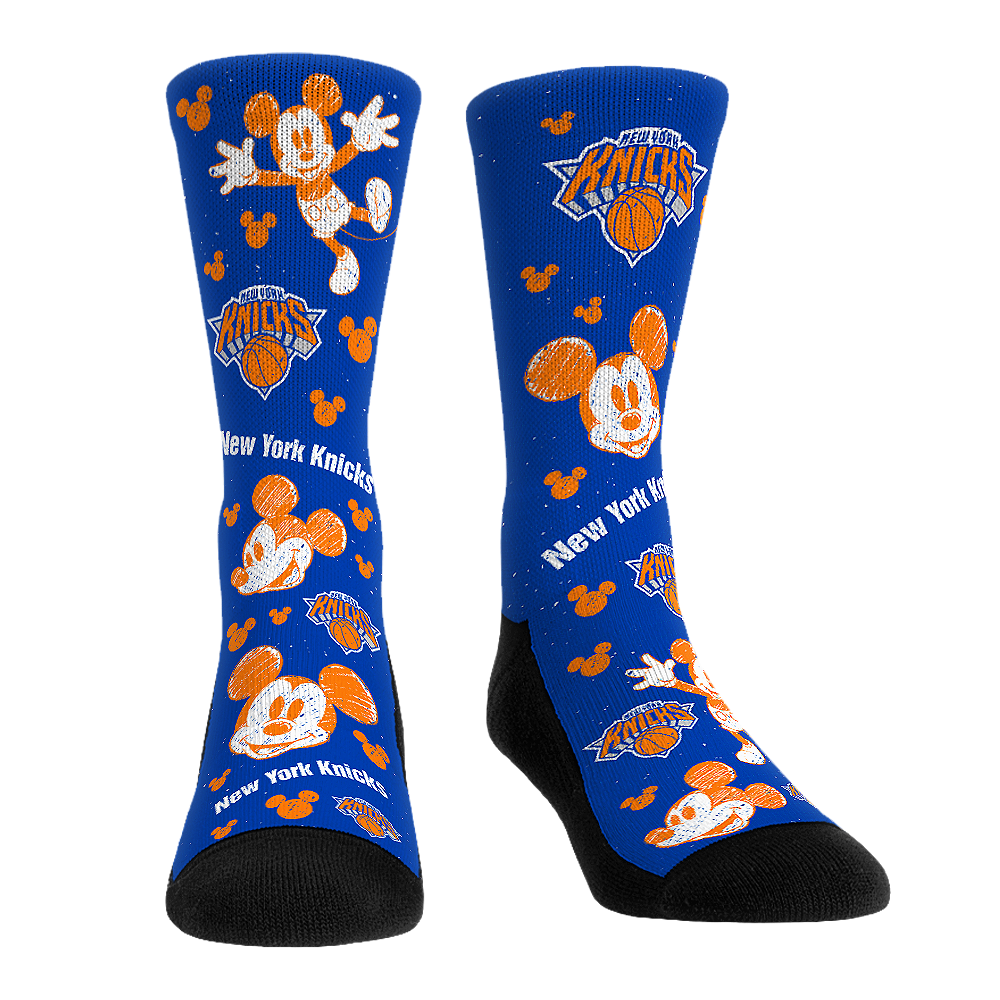 New York Knicks - Disney  - Mickey Sketch | Rock 'Em Socks