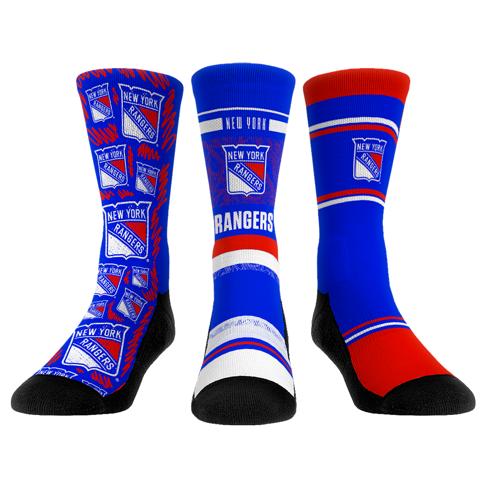 New York Rangers - 3-Pack | Rock 'Em Socks
