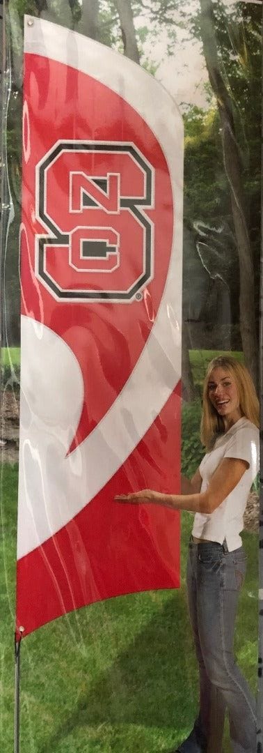 North Carolina State Tall Team Feather Flag With Pole
