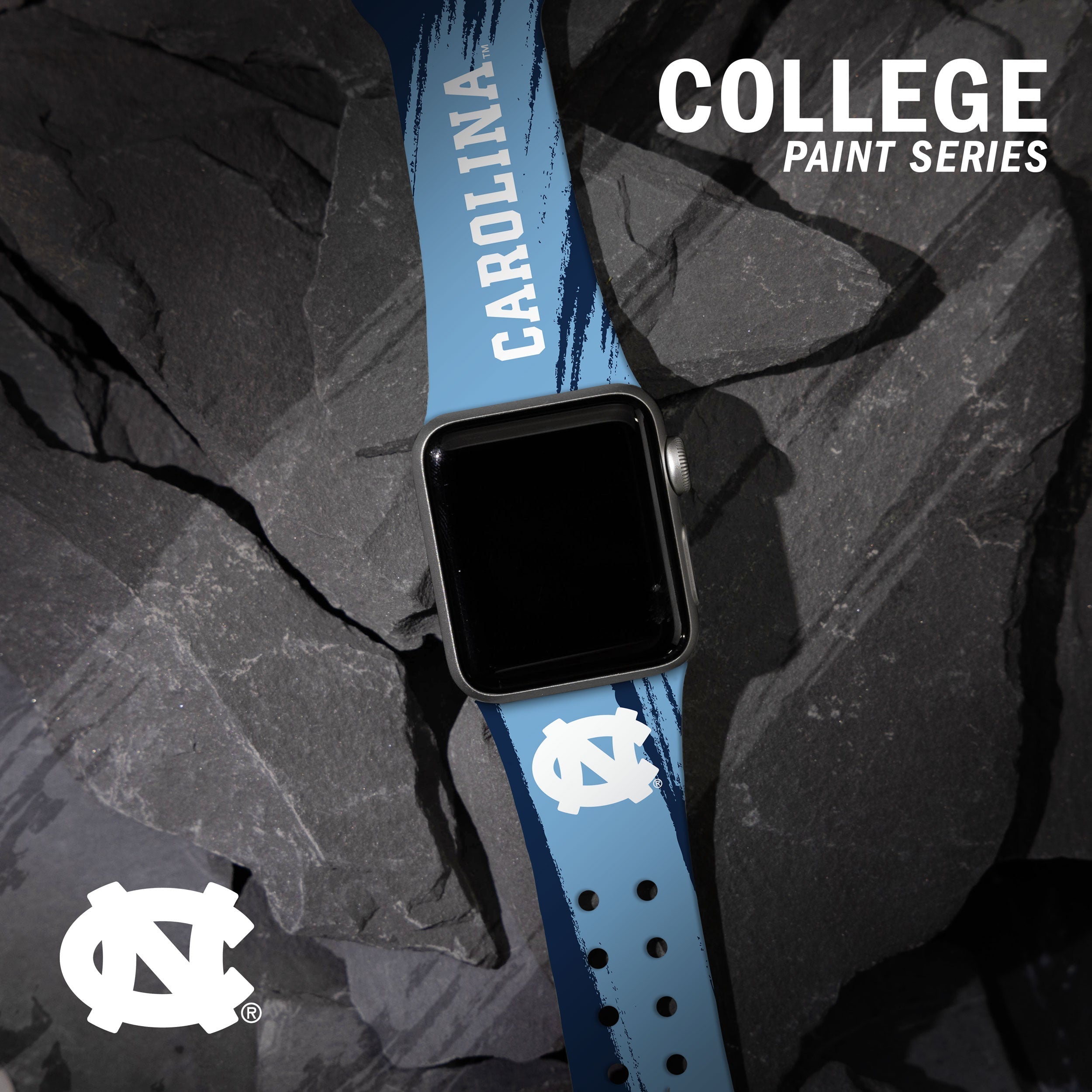 North Carolina Tar Heels HD Apple Watch Band 23