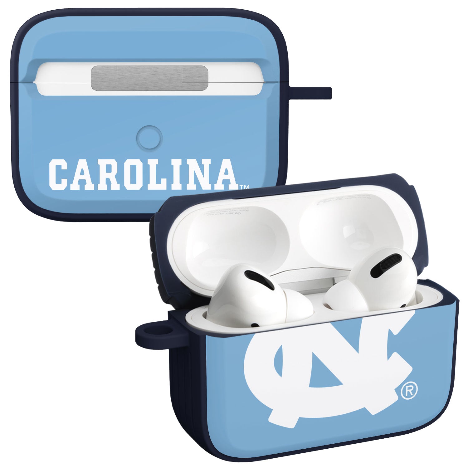 North Carolina Tar Heels HDX Apple AirPods Pro 1 & 2 Case Cover (Classic) | Affinity Bands 1
