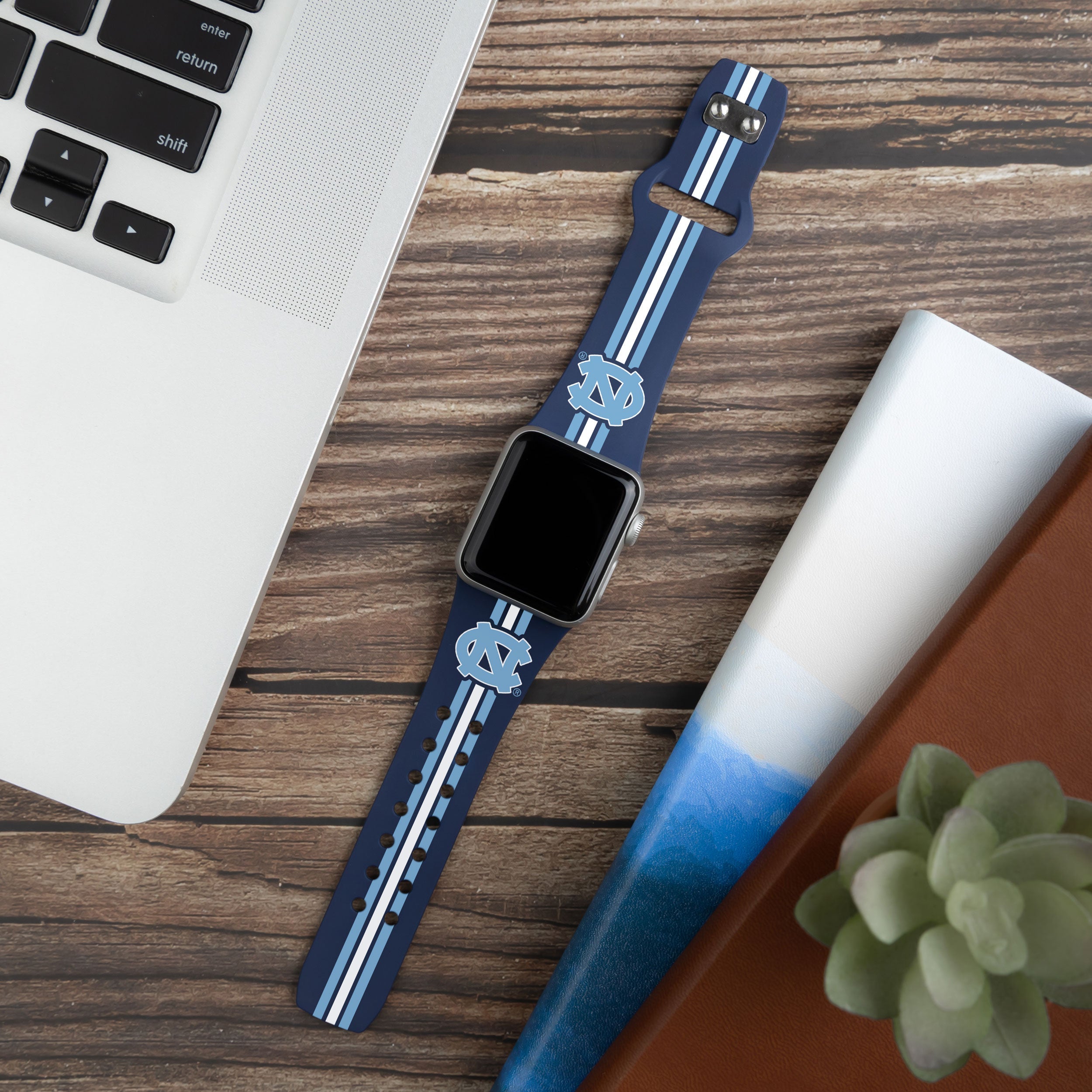 North Carolina Tar Heels HD Apple Watch Band 2
