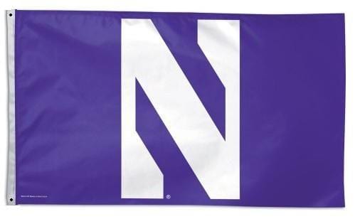 Northwestern Wildcats Flag 3x5 N Logo