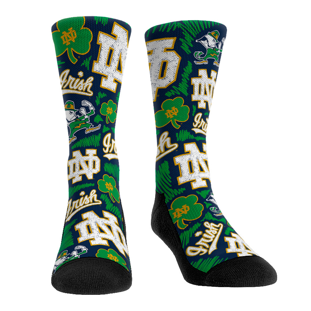 Notre Dame Fighting Irish - Logo Sketch CFP | Rock 'Em Socks 1