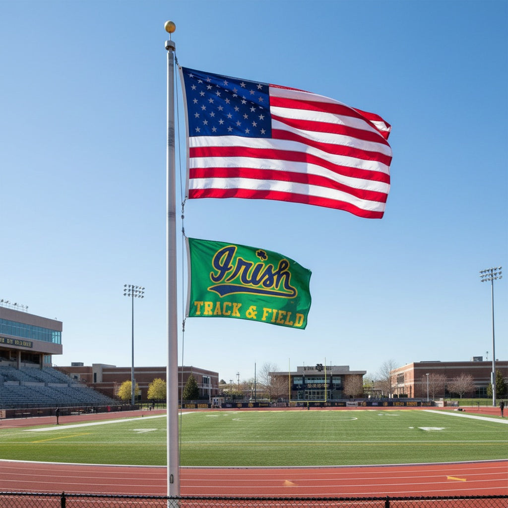 Notre Dame Flag 3x5 Irish Track and Field