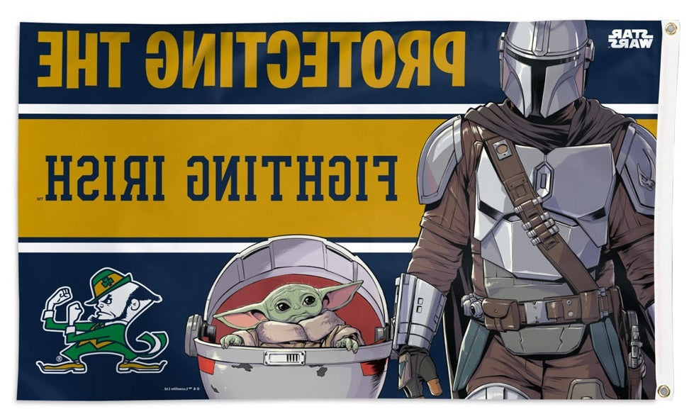 Notre Dame Flag 3x5 Mandalorian Star Wars